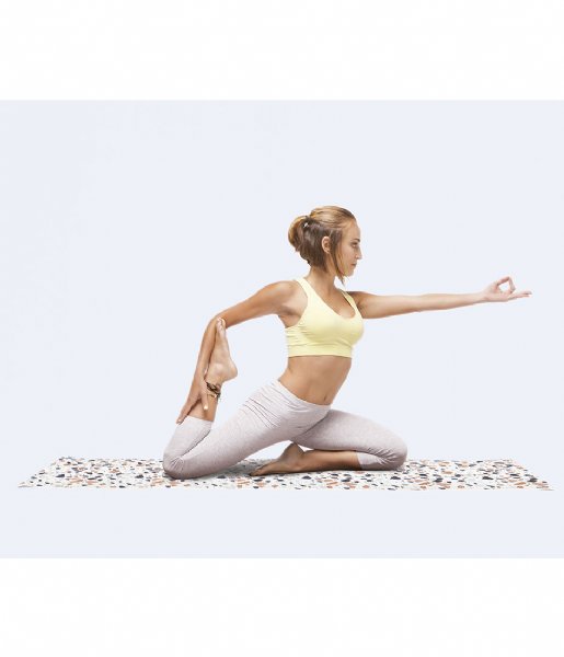 DOIY  Terrazo Yoga Mat white