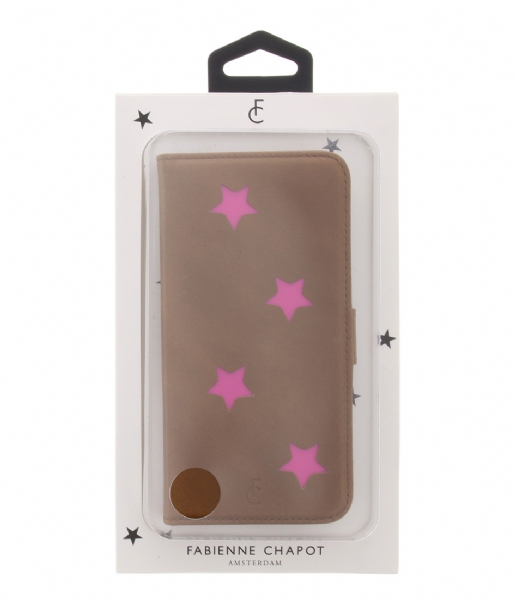 Fabienne Chapot  Pink Reversed Star Booktype Samsung Galaxy S7 cognac