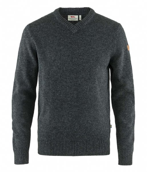Fjallraven  Ovik V-Neck Sweater M Dark Grey (030)