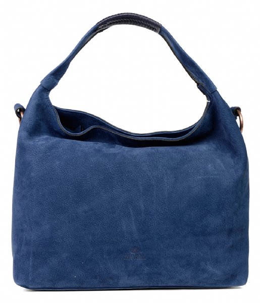 Fred de la Bretoniere  Handbag Medium Nubuck kobalt blue