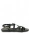 Fred de la Bretoniere  Sandal With Covered Footbed Nat Dyed Smooth Leather Black (0009)