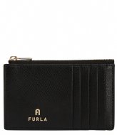 Furla Camelia Mini Zipped Card Case Nero (o6000)