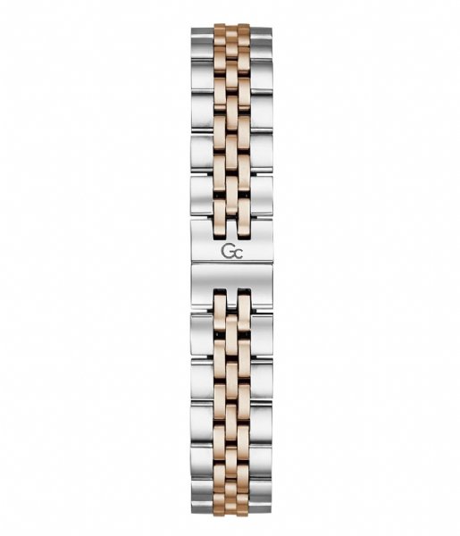 Gc Watches  Flair Crystal Z01010L9MF Zilverkleurig en Rosegoudkleurig