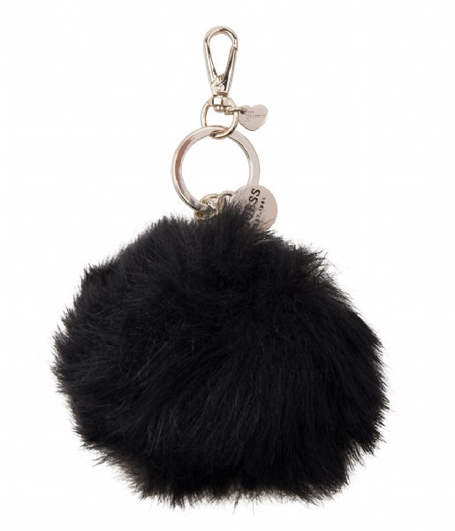 Guess  Logo Luxe Pom Keychain black