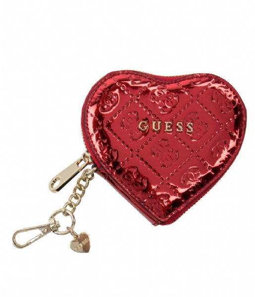 Guess  Gift Box Keychain red