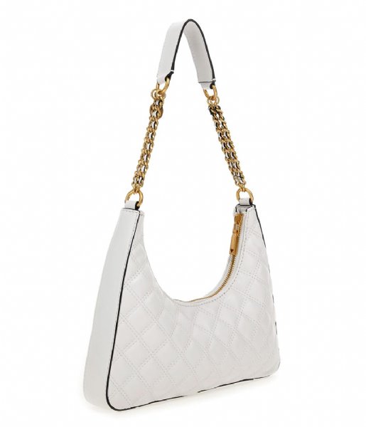 Guess  Giully Top Zip Shoulder Bag White (WHI)