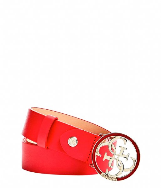 Guess  Open Road Adjustable Belt cny red