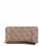 Guess  Kathryn SLG Large Zip Around brown