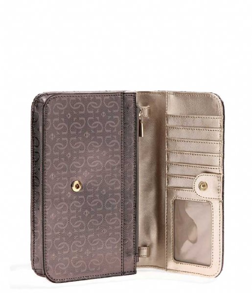 Guess  Gaia Slg Phone Crossbody Pewter (PEW)