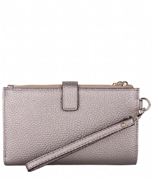 Guess  Uptown Chic Slg Dbl Zip Orgnzr pewter