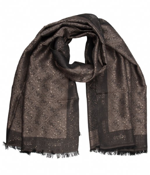 Guess  Logo City Scarf brown