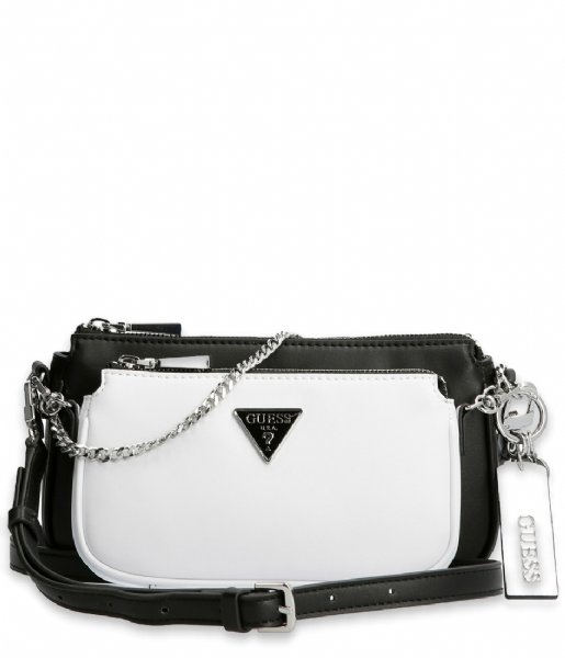 Guess  Arie Double Pouch Crossbody Black Multi