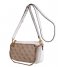 Guess  Mika Double Pouch Crossbody Brown