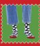 Happy Socks  Kids Big Dot Snowman Sock Donkerblauw