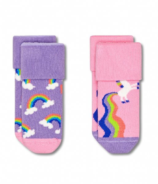 Happy Socks  2-Pack Kids Rainbow & Unicorn Rainbow & Unicorn (5000)