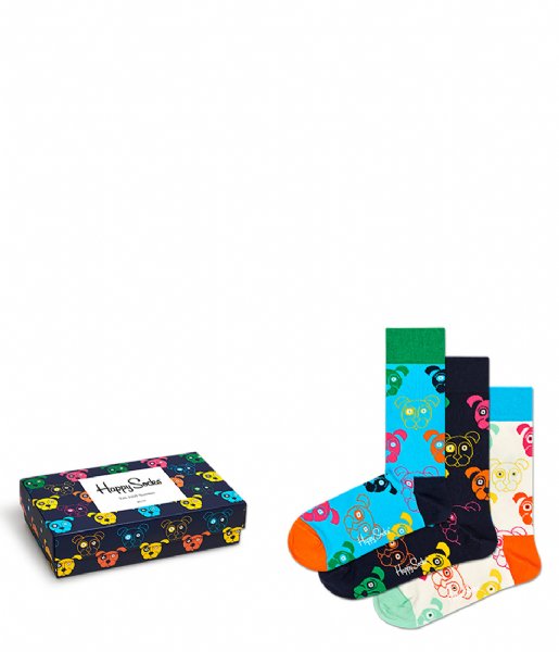 Happy Socks  3-Pack Mixed Dog Gift Box mixed dog (0100)