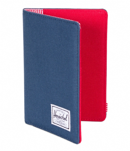 Herschel Supply Co.  Raynor Passport Holder navy red (00018)
