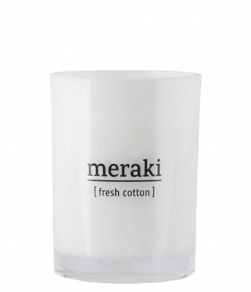 Meraki  Geurkaars Fresh cotton White