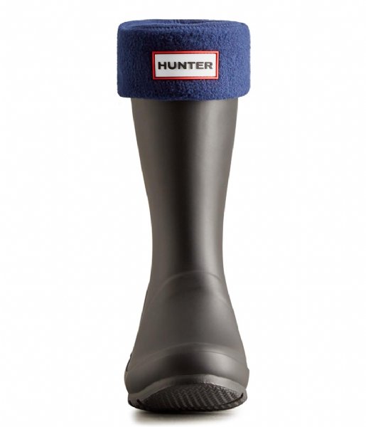 Hunter  Kids Fleece Boot Sock Navy