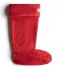 HunterRecycled Fleece Tall Boot Sock Military Red