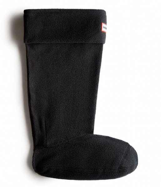 Hunter  Recycled Fleece Tall Boot Sock Black