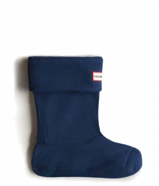 Hunter  Recycled Fleece Short Boot Sock Navy
