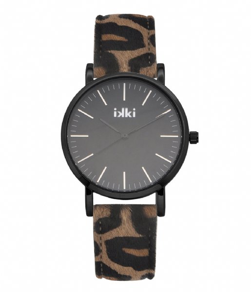 IKKI  Watch Tanner Leopard leopard black (TN07)