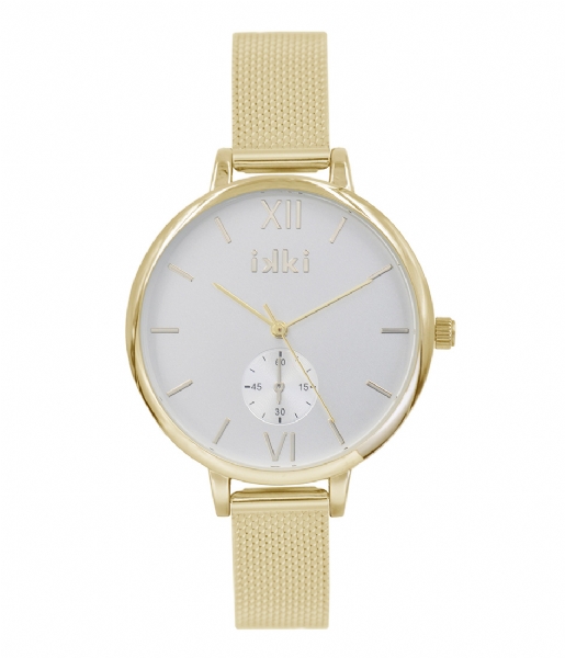 IKKI  Watch Estelle Gold Plated gold plated white (ET03)