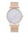 IKKI  Watch Vesta rose gold/white marble (VS02)