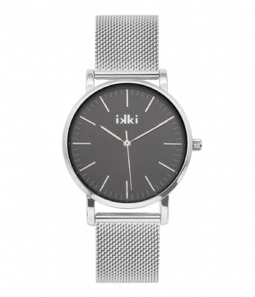 IKKI  Watch Jamy Silver Plated silver black (JM12)
