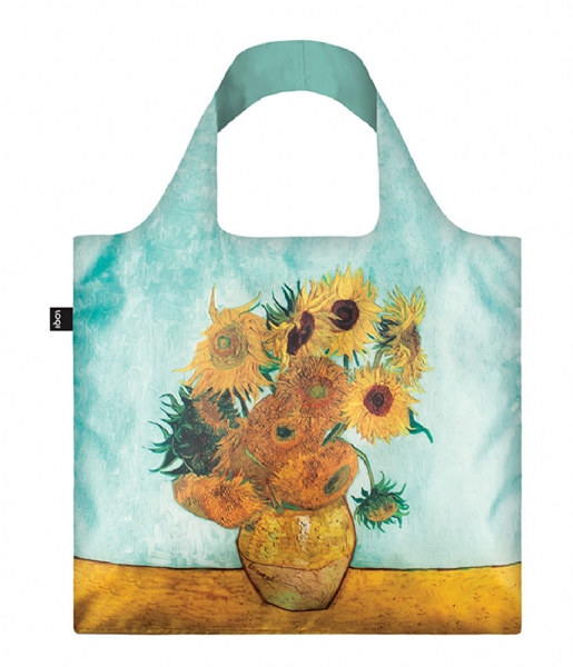 LOQI  Foldable Bag Museum Collection vase with sunflowers