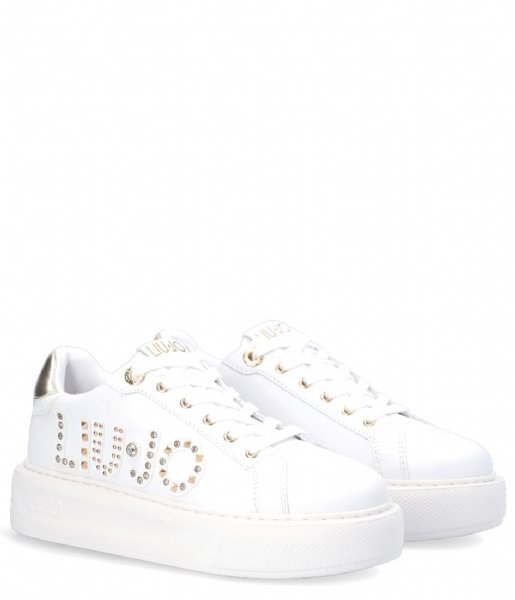 Liu Jo  Kylie 10 Sneaker White Light Gold (S1052)