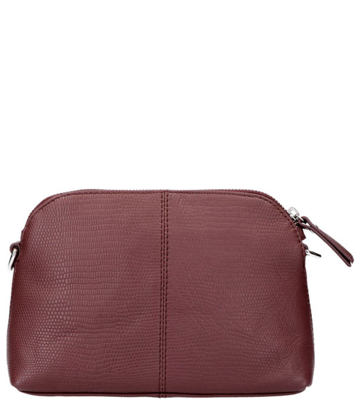 LouLou Essentiels  Bag Small Lovely Lizard Dark Red
