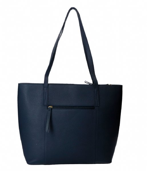 LouLou Essentiels  Bag Girl Boss Gold Colored 13 Inch Dark Blue