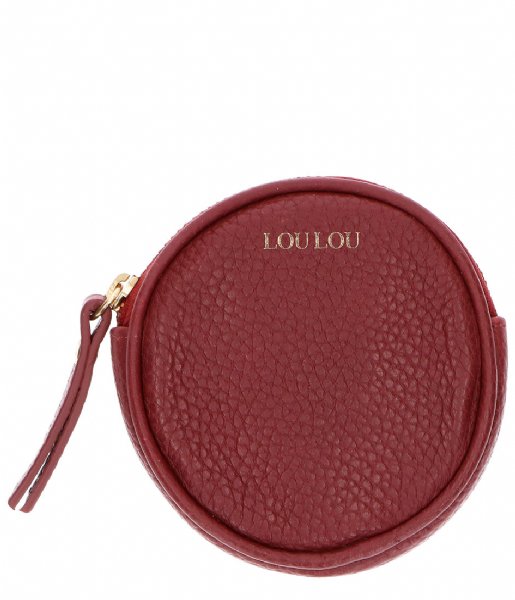 LouLou Essentiels  Wallet Cute Beau Veau Dark Red