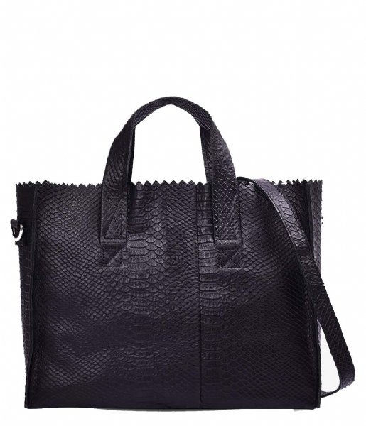 MYOMY  My Paper Bag Handbag Anaconda Black (3062)