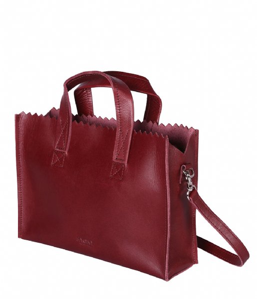MYOMY  My Paper Bag Mini Handbag Crossbody hunter waxy burgundy (10763011)