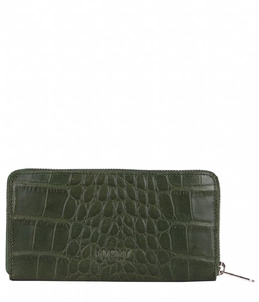 MYOMY  My Paper Wallet Large croco vetiver green (10462940)