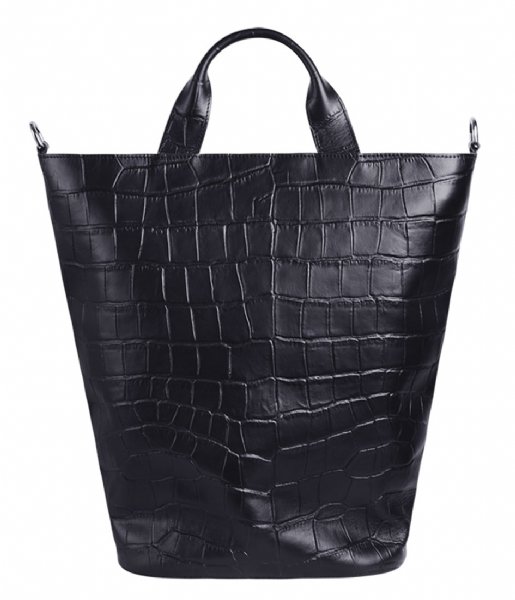 MYOMY  My Bucket Bag Business 15 Inch Croco black (3159-3014)
