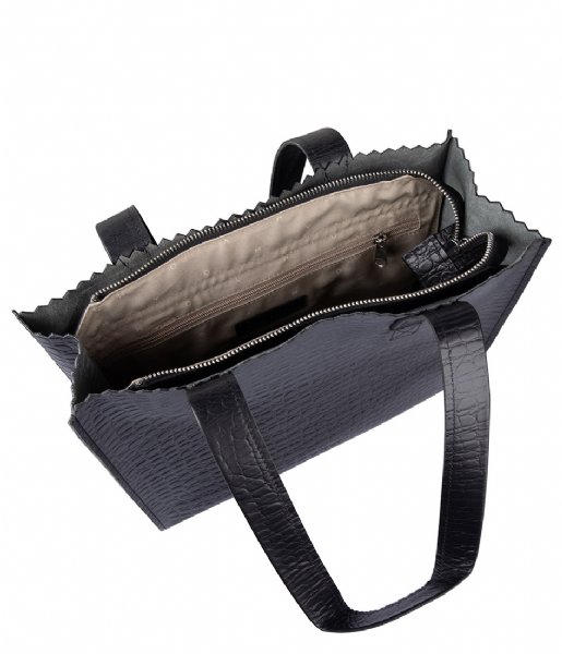 MYOMY  MY PAPER BAG Handbag croco black (10573014)