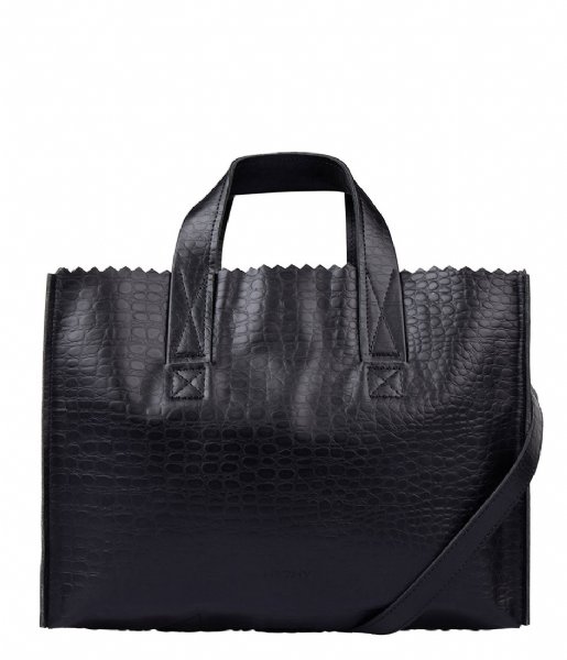 MYOMY  My Paper Bag Handbag Crossbody croco black (10673014)
