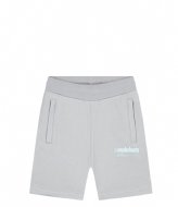 Malelions Junior Worldwide Shorts Grey-Light Blue (237)