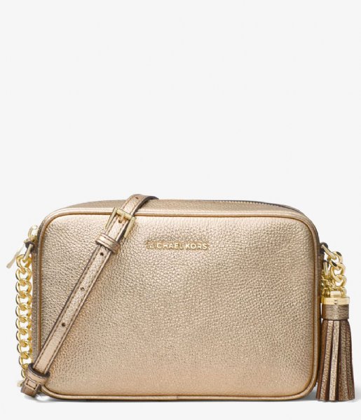 Michael Kors  Jet Set Crossbody pale gold colored & gold colored hardware