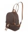 Michael Kors  Rhea Zip Medium Backpack brown & gold colored hardware