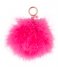 Michael Kors  Large Fur Round Feather PomPom rose pink