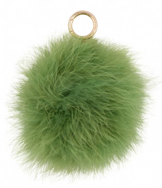 Michael Kors  Large Fur Round Feather PomPom true green 