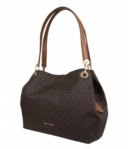 Michael Kors Bags | Michael Kors Large Chain Shoulder Bag Tote | Color: Brown/Gold | Size: Os | Lotsa_Things's Closet