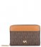Michael Kors  Coin Card Case brown acorn & gold colored hardware