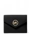 Michael Kors  Carmen Medium Envelope Trifold Black (1)