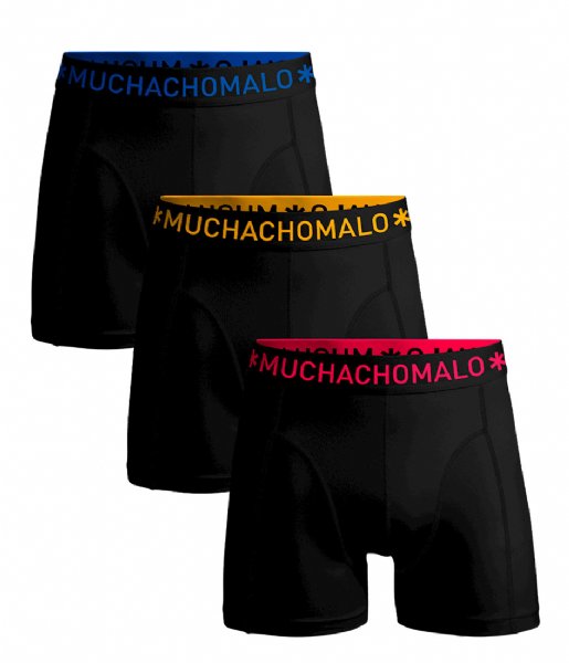 Muchachomalo  Men 3-Pack Short Solid Black